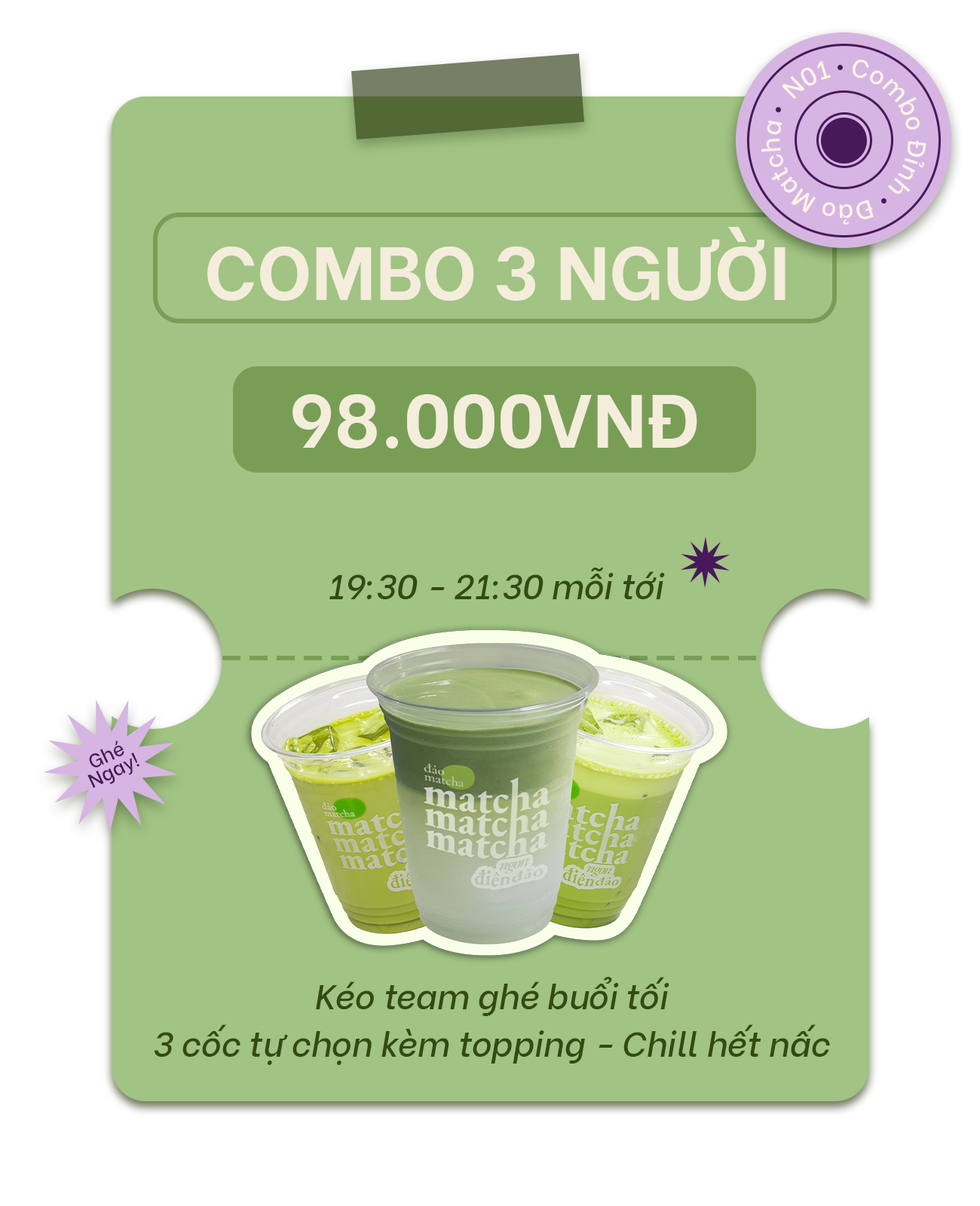 Combo 3 người · 98.000đ