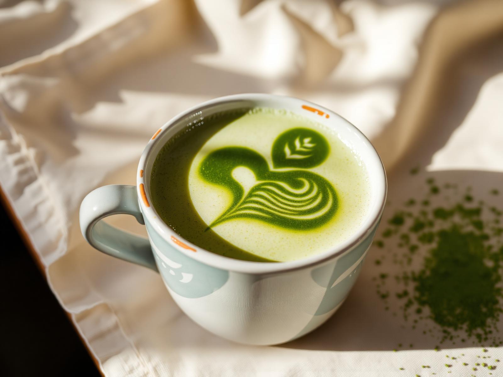 Cốc matcha latte Đảo Matcha